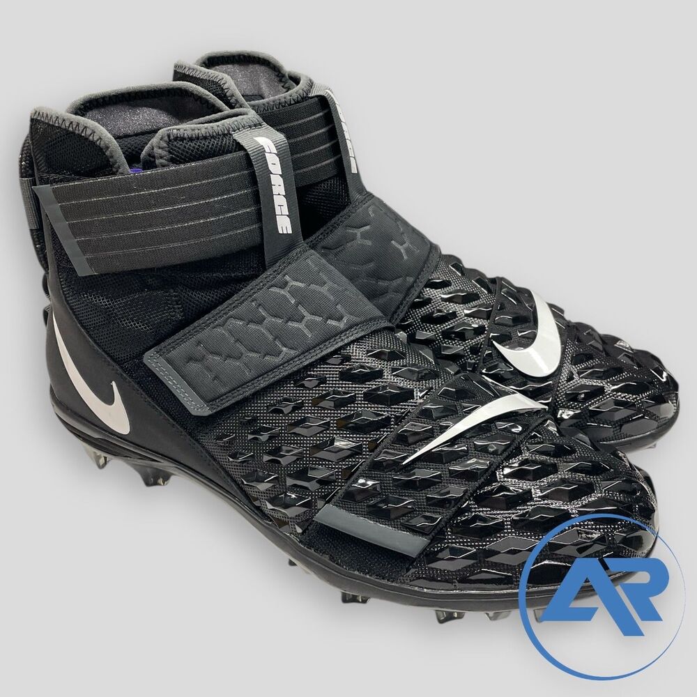 Nike Force Savage Elite 2 Football Cleats Men's Size 14 Black White AH3999-001